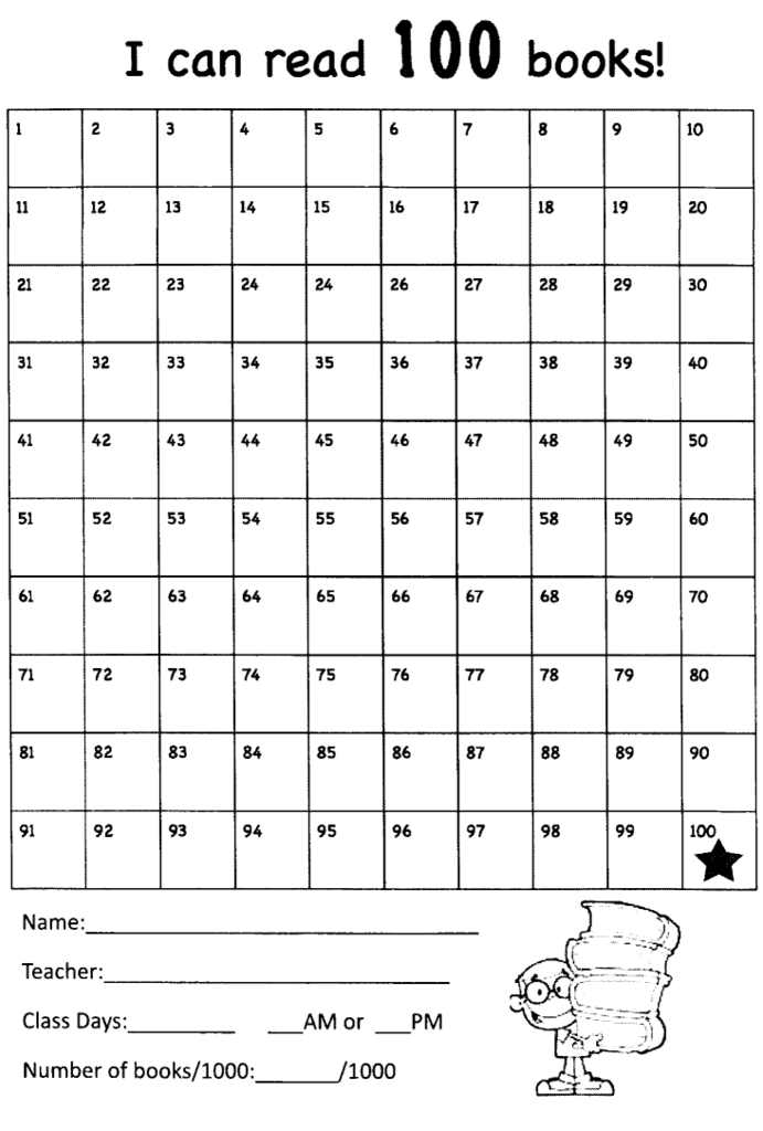 100 Books Reading Log