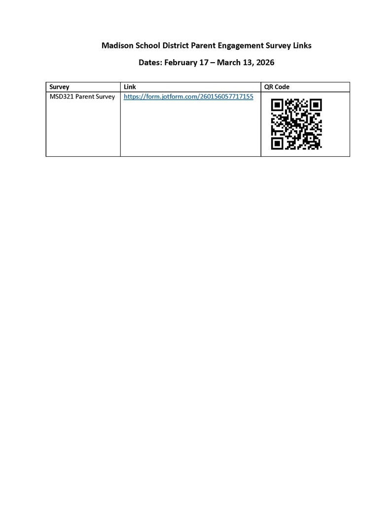 parent survey letter and qr code 