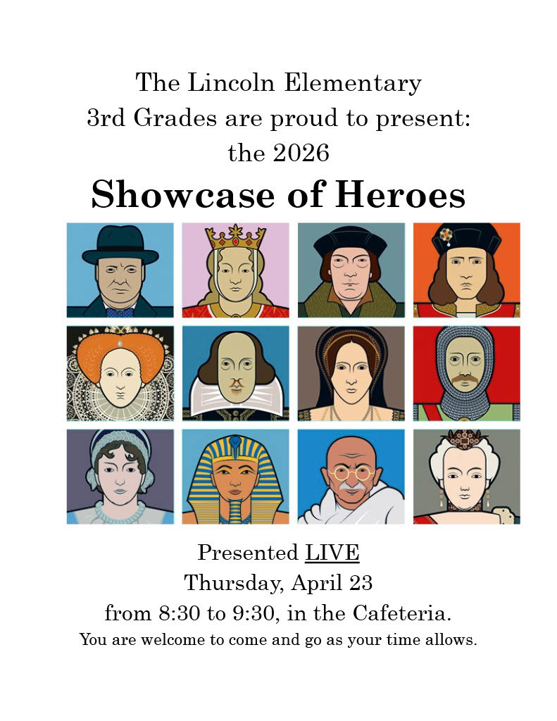 3rd Grade Showcase of Heroes