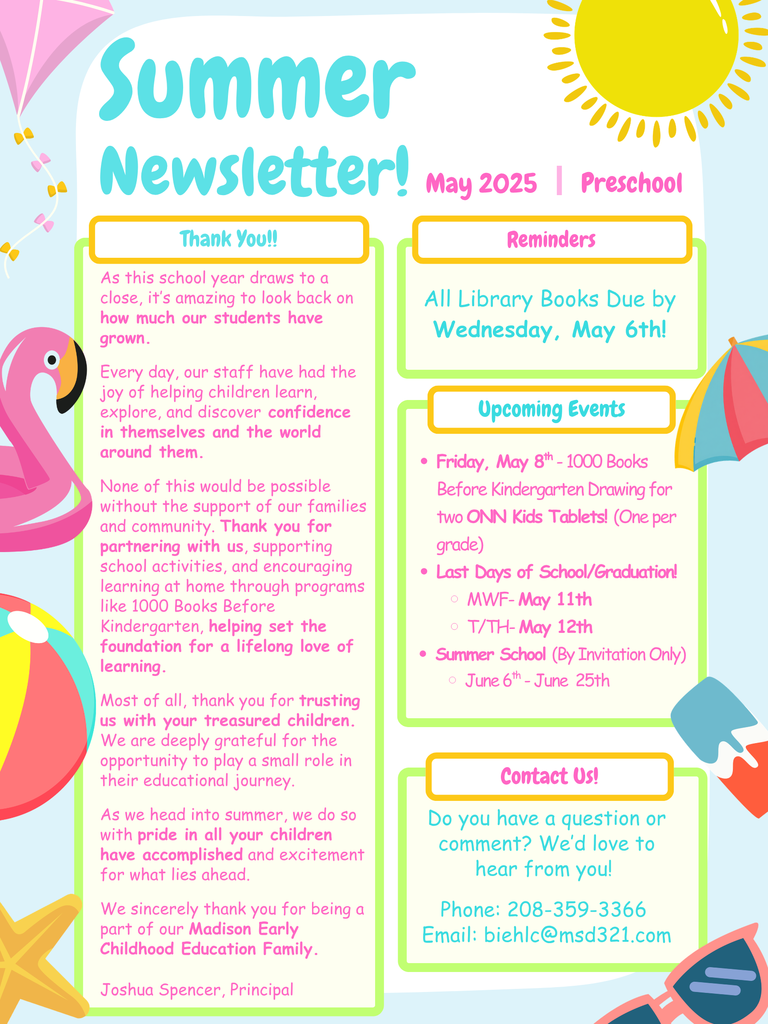 May Newsletter