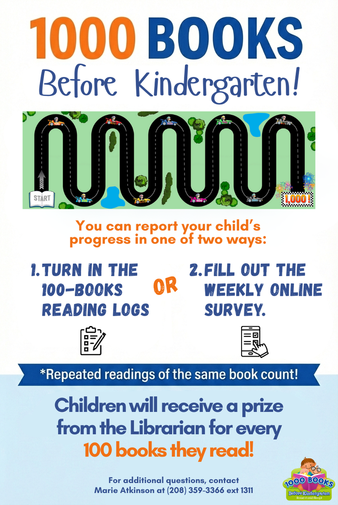 1000 Books Before Kindergarten Flyer