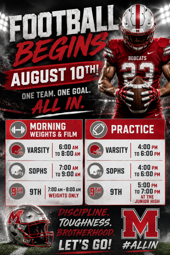 Madison Bobcats Football Flyer