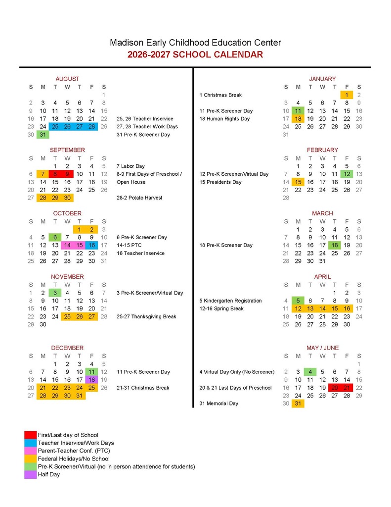 Ecc Calendar