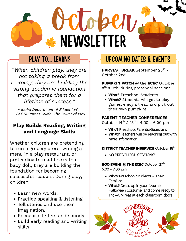 ECEC October Newsletter!
