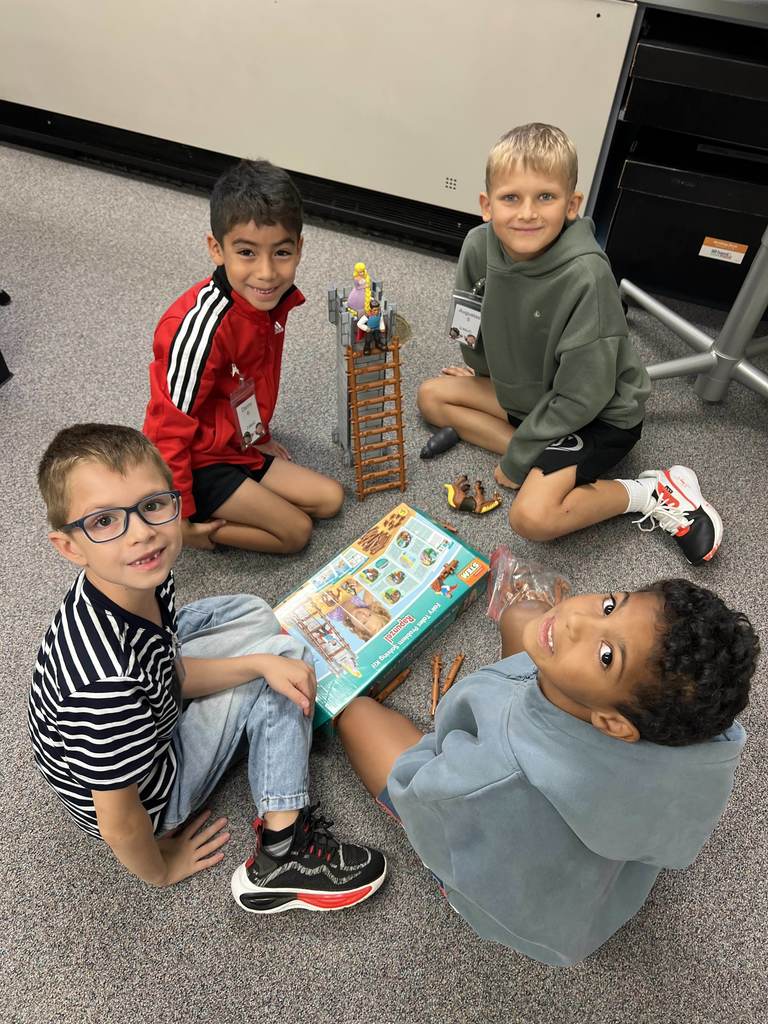 Students working on hands on activity