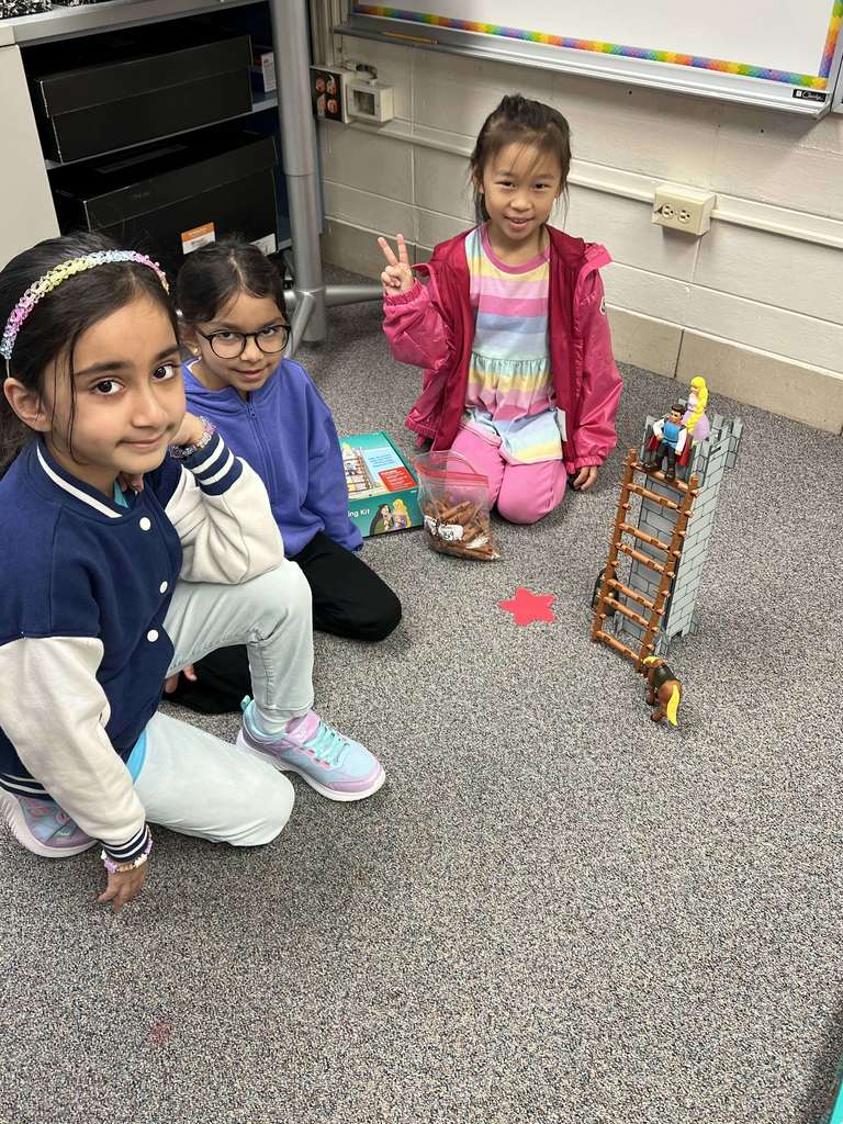 Students working on hands on activity