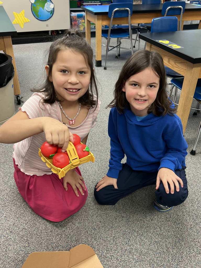 Students working on hands on activity