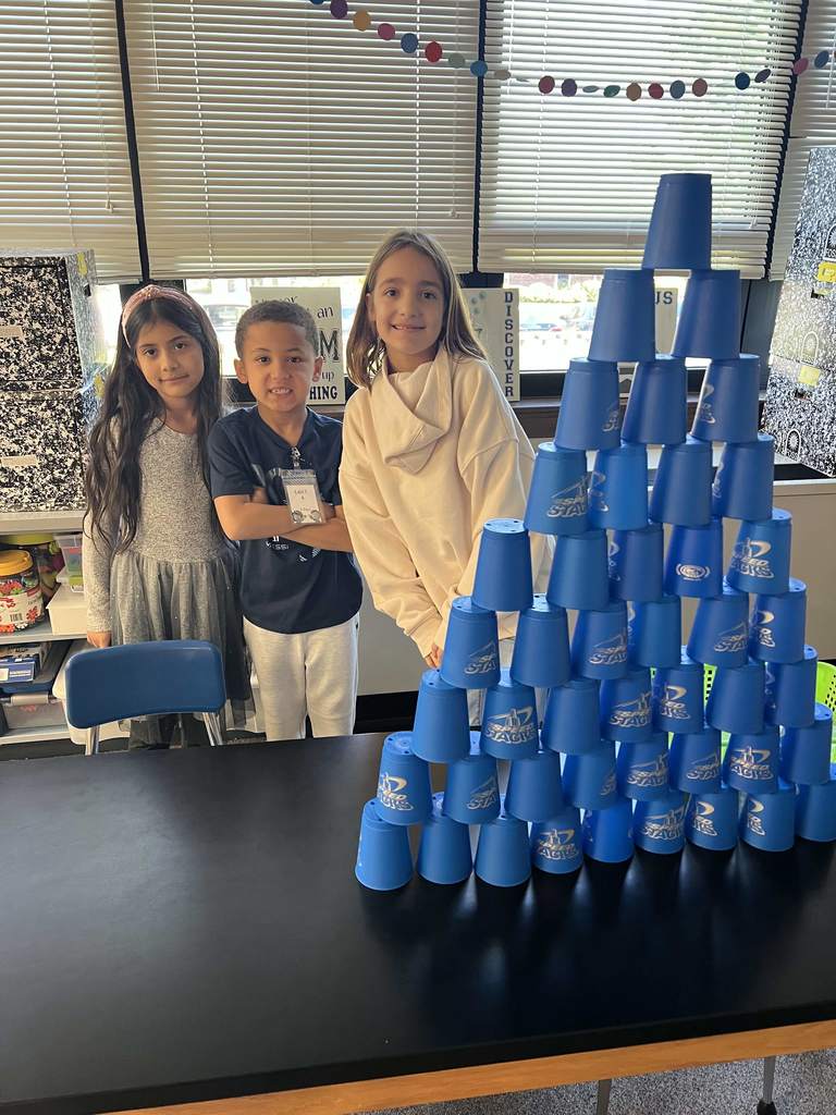 Cup stacking activity