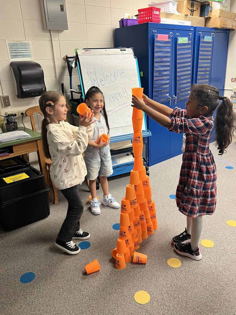 Cup stacking activity