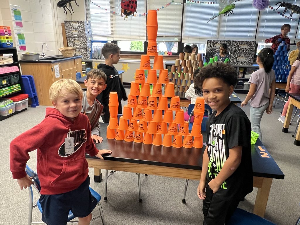 Cup stacking activity