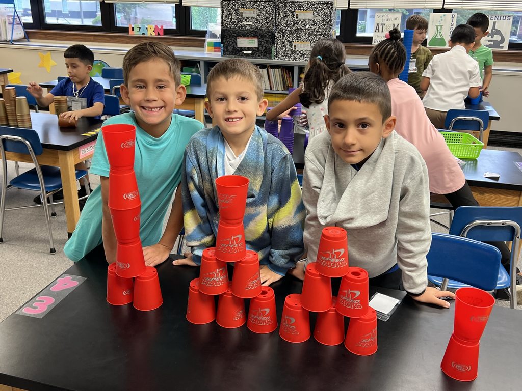 Cup stacking activity