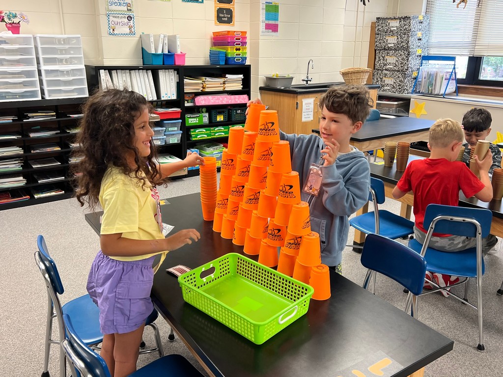 Cup stacking activity