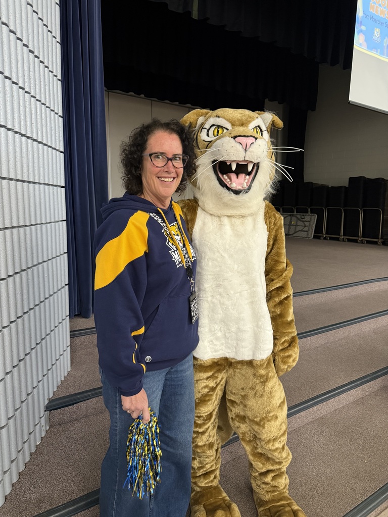 Teacher with wildcat
