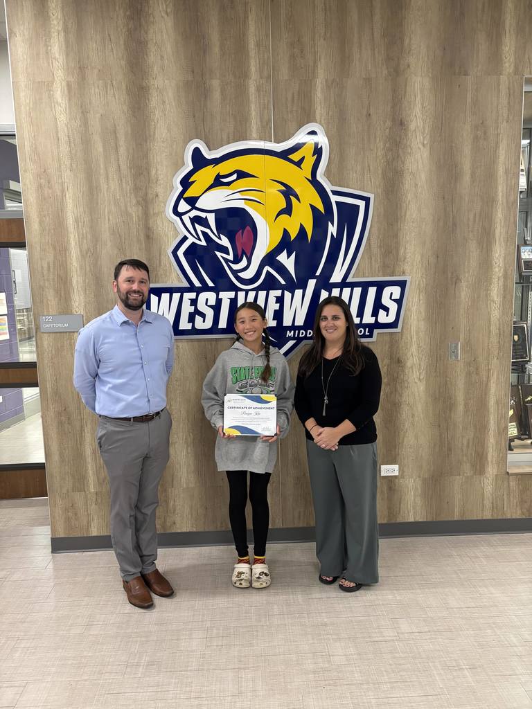 Student with board members