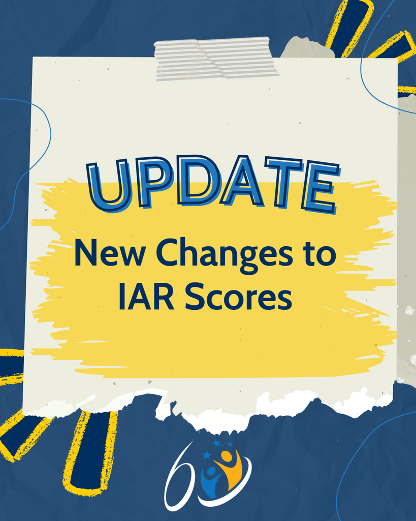 Update - new changes to IAR scores