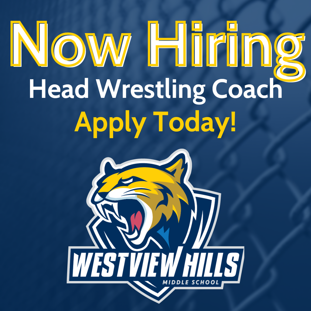 Now Hiring head Wrestling Coach, Apply Today