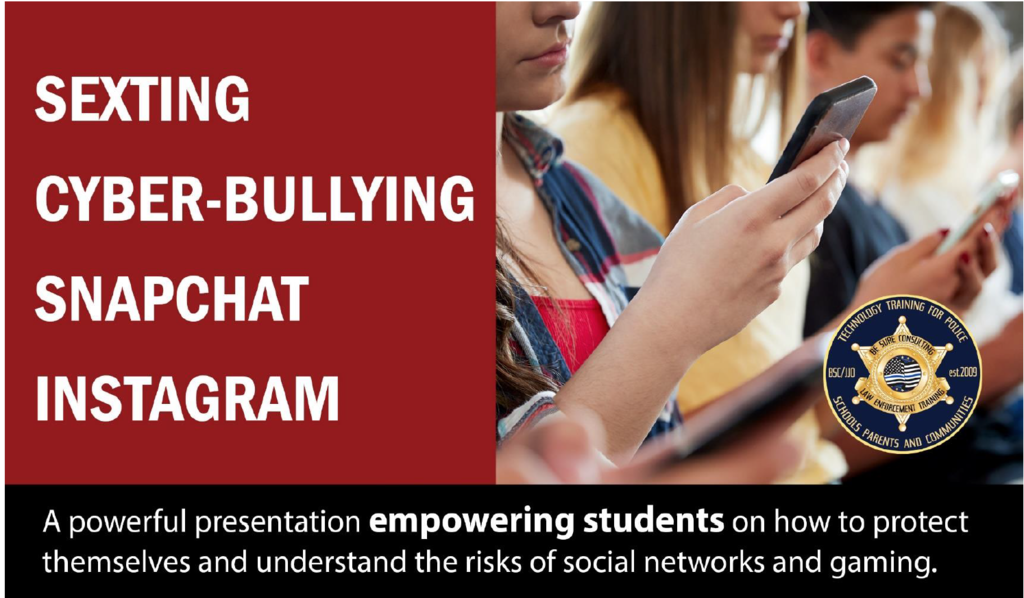 Sexting cyber-bullying snapchat instgram - a powerfull presentation empowering students on how to protect themselves and understand the risks of social networks and gaming.