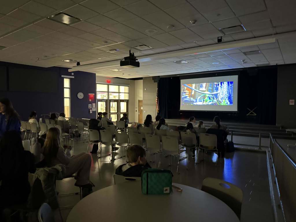 students watching the grinch