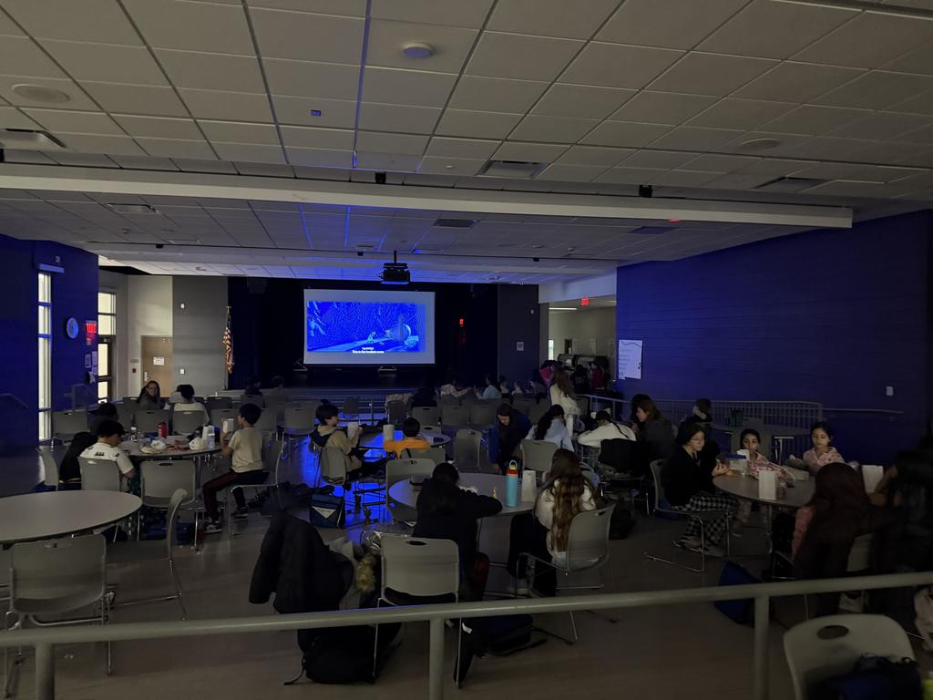 students watching the grinch