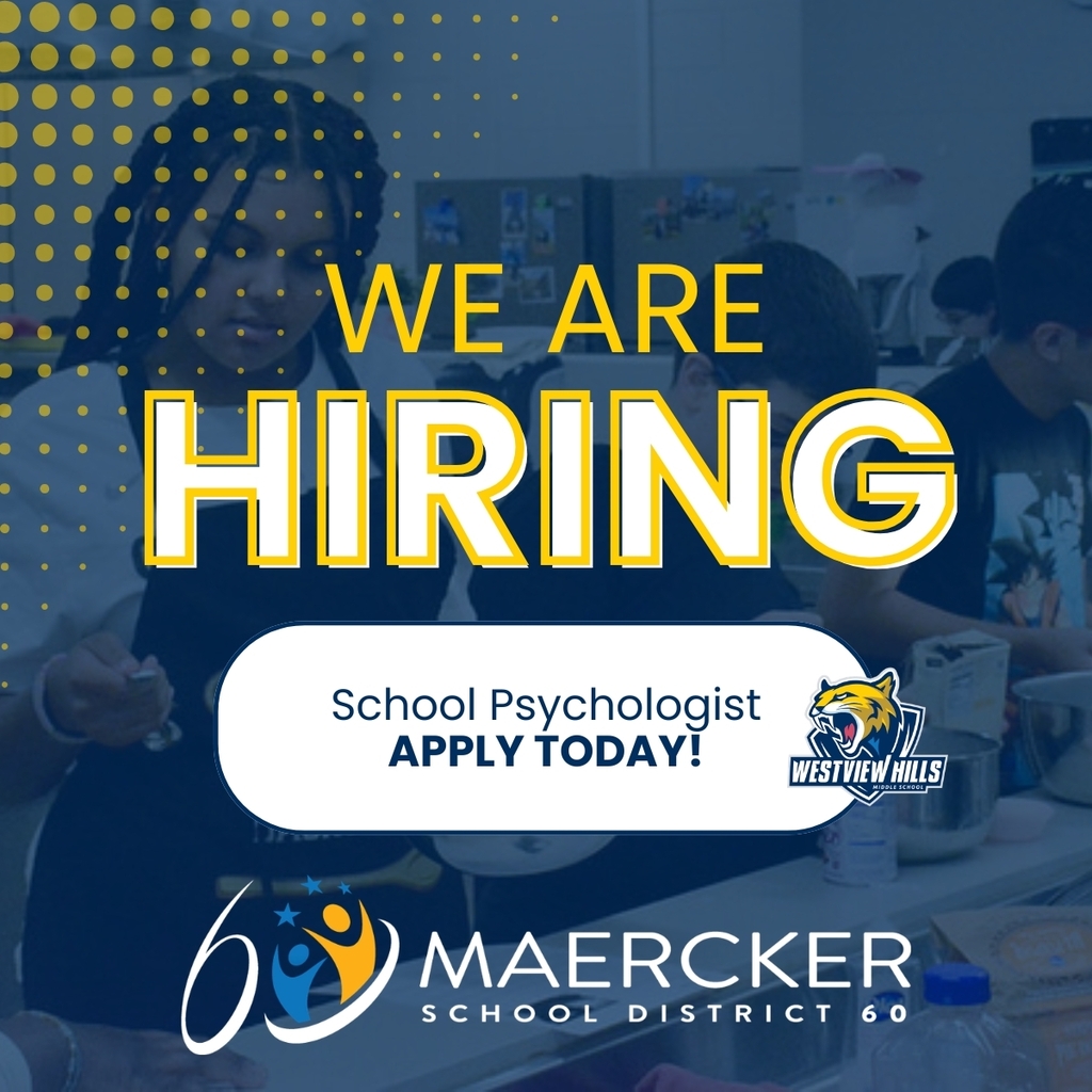 We are hiring - school psychologist.