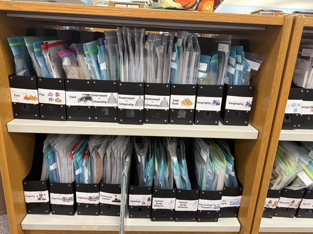 A shelf of organized books