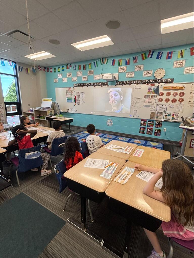 literary spotify activity in dual language class