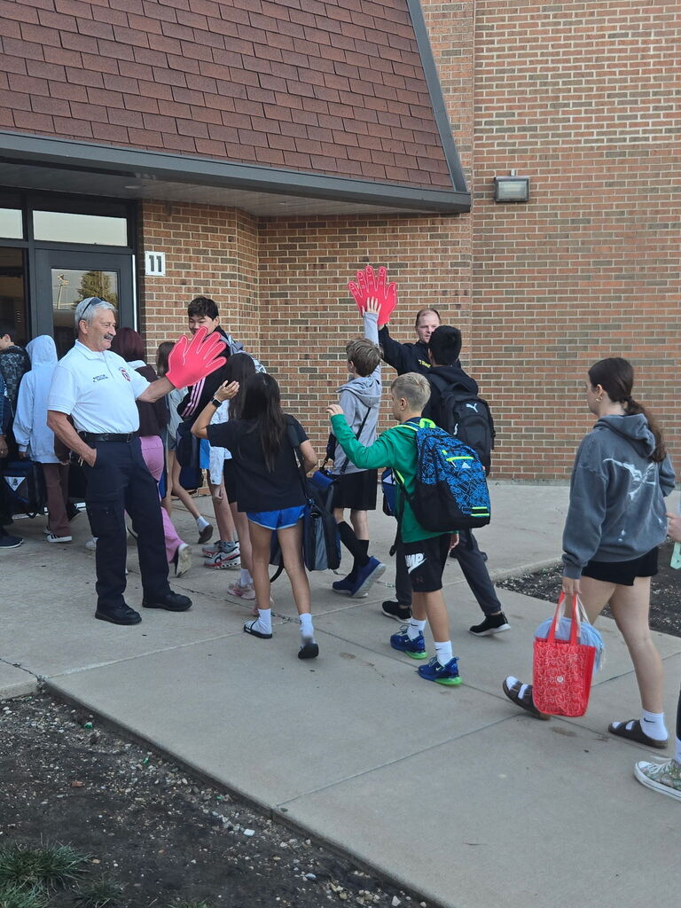 high five a fireman