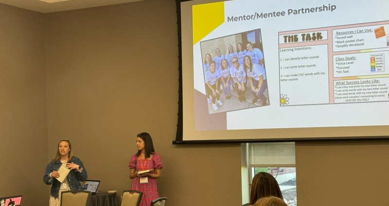 Presenting about mentorship program