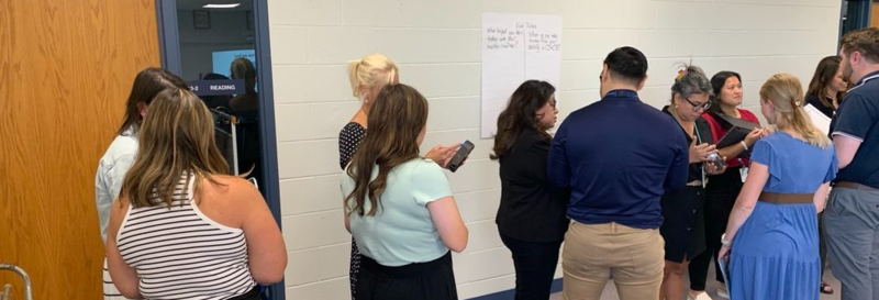 Mentors and mentees working together