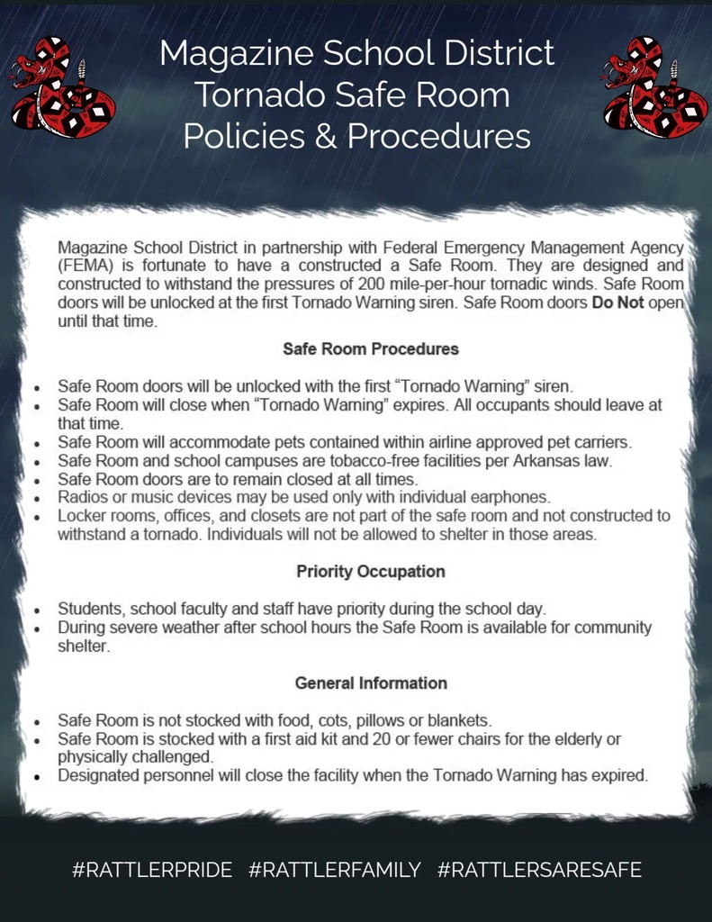 Safe Room Policies