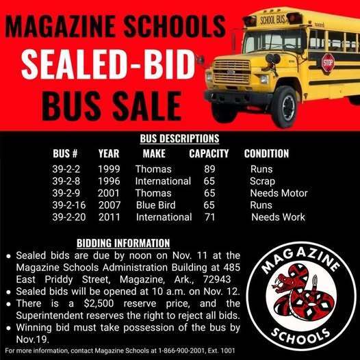 Bus Sealed Bid Auction