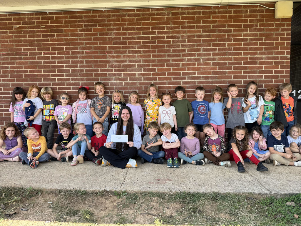 Kindergarten Class with generous donor