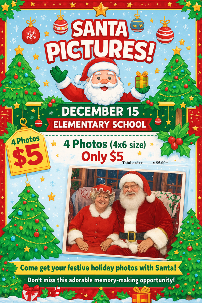Pictures with Santa Claus