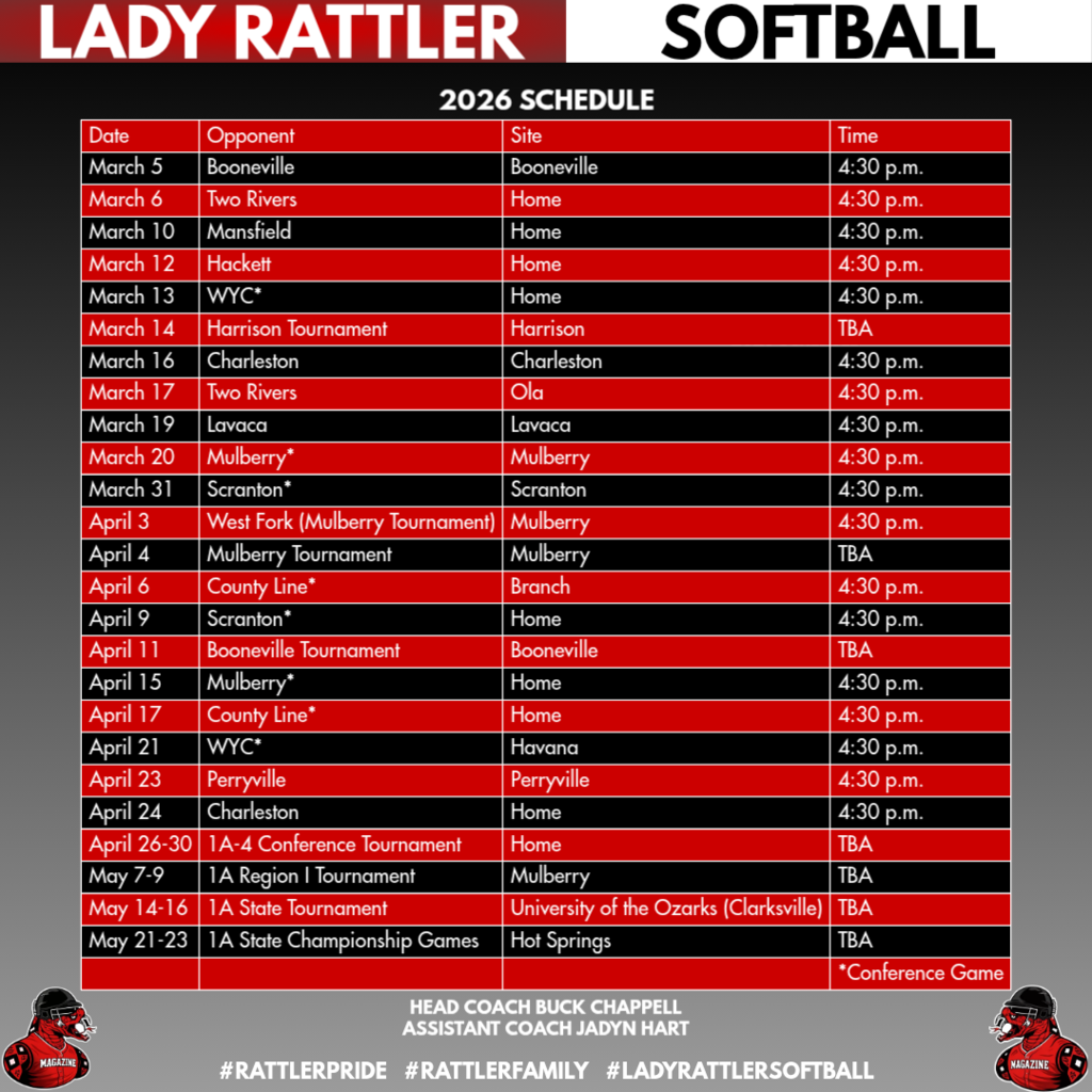 Softball Schedule