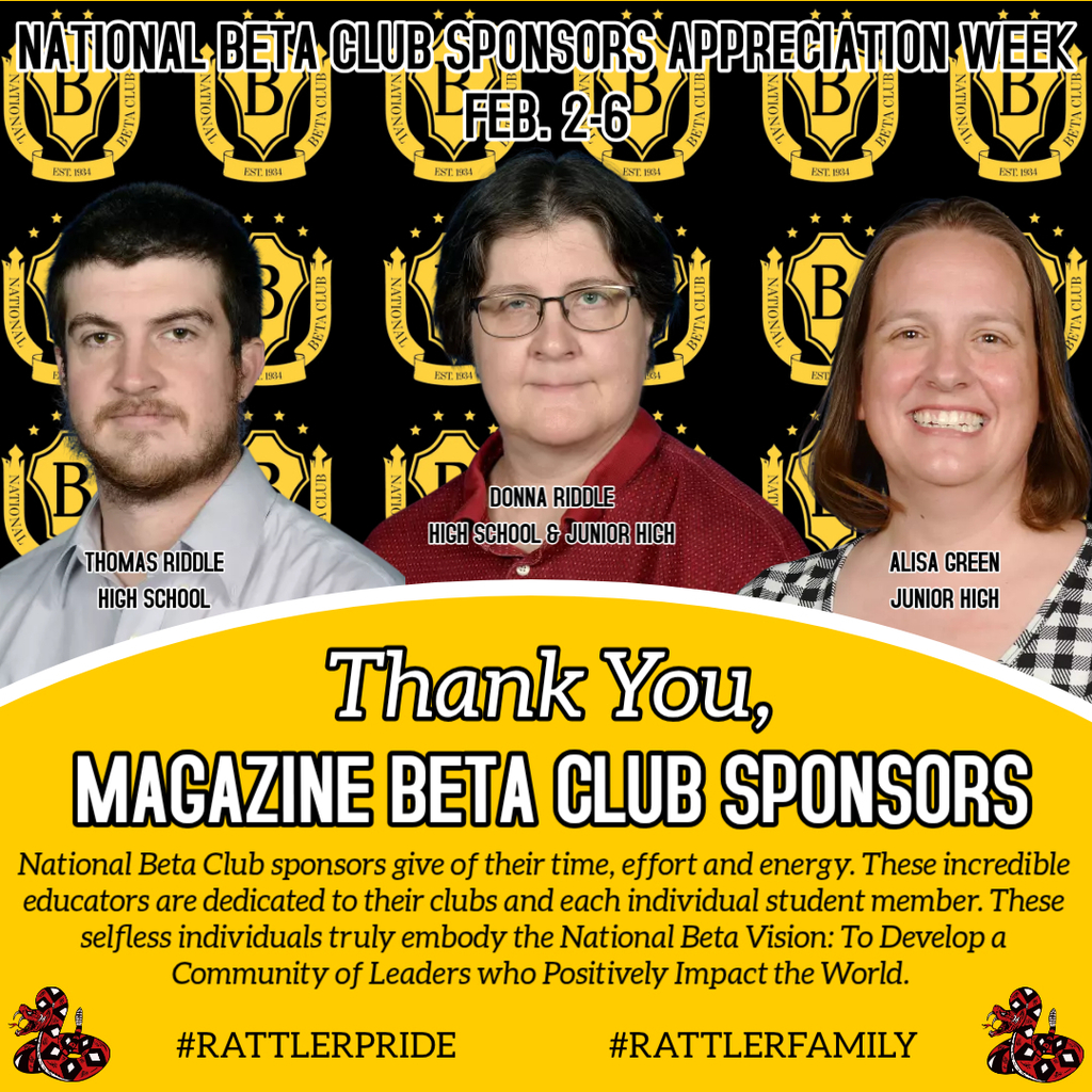 Beta Club Sponsor Appreciation Week