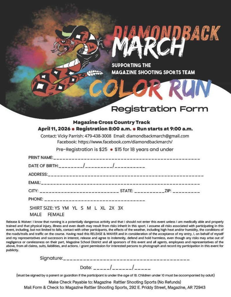 Diamondback March Color Run