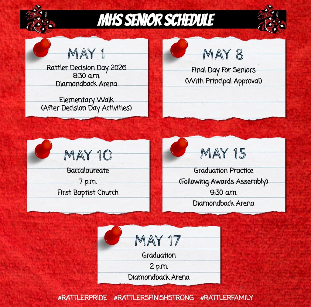 MHS Senior Schedule