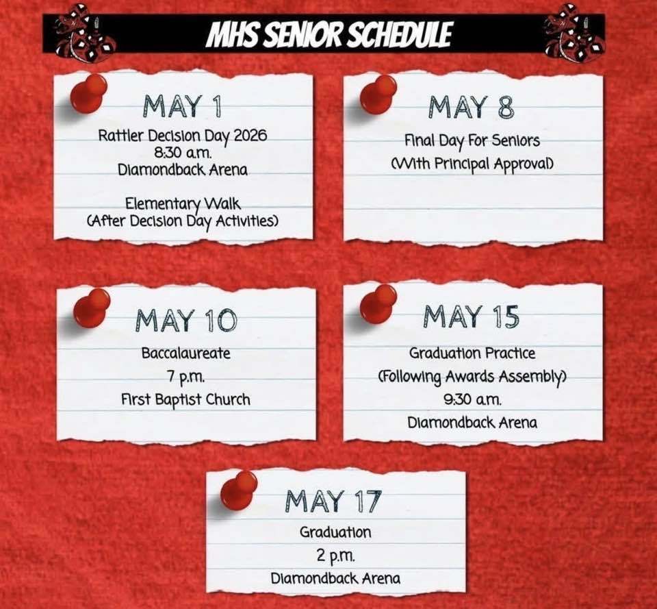 Senior Schedule