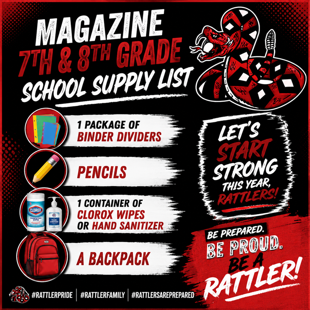 7th-8th Grade School Supplies