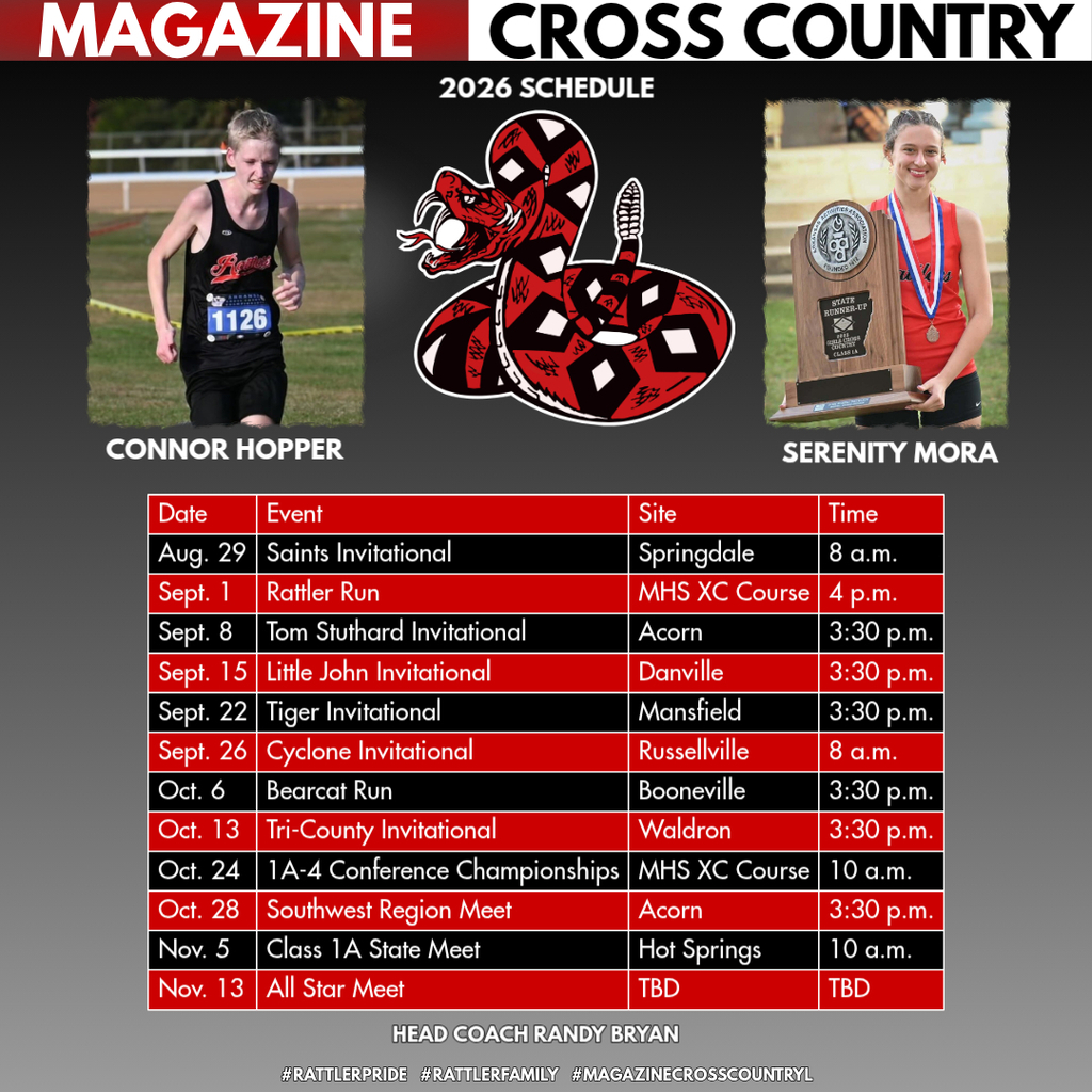 Cross Country Schedule