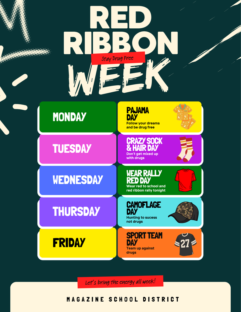 Red Ribbon Week Dress-Up Days