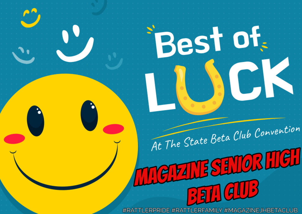 Good luck Senior High Beta Club
