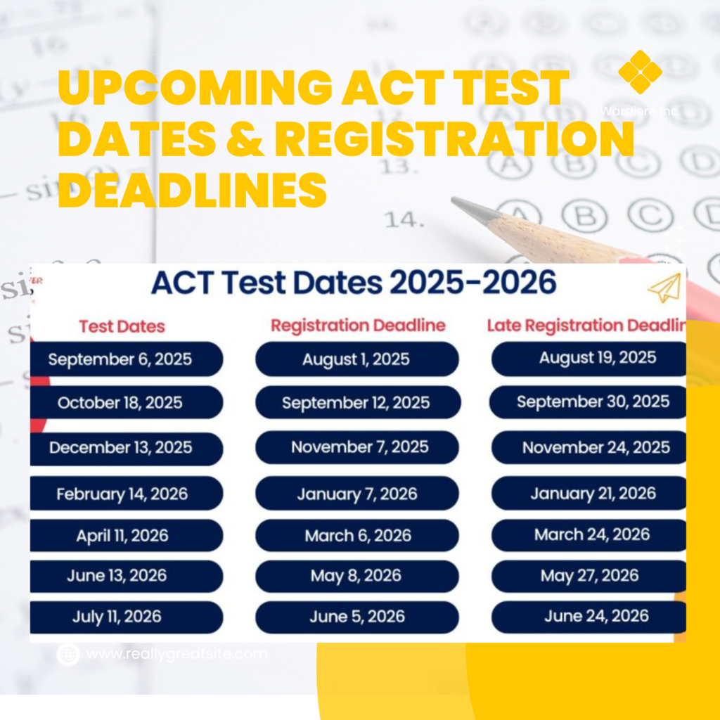 2025-2026 ACT Dates