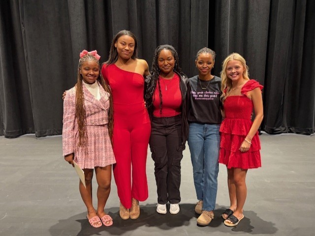 (Left to Right) Krysten Gooden, Ke'Asia Pearson, Ashlyn Gulley, Ja'Kayvia Dunn, Madeline Chandler