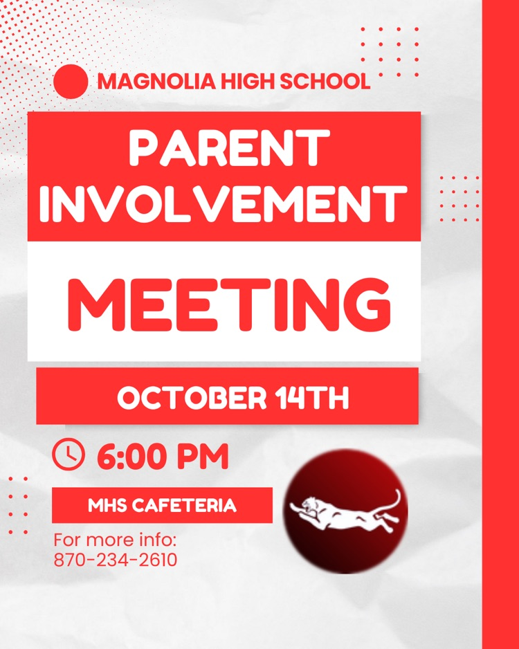 MHS Parent Involvement Meeting
