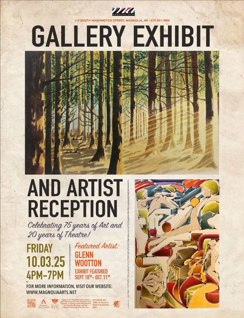 Glenn Wooton to be featured artist at Magnolia Arts Center