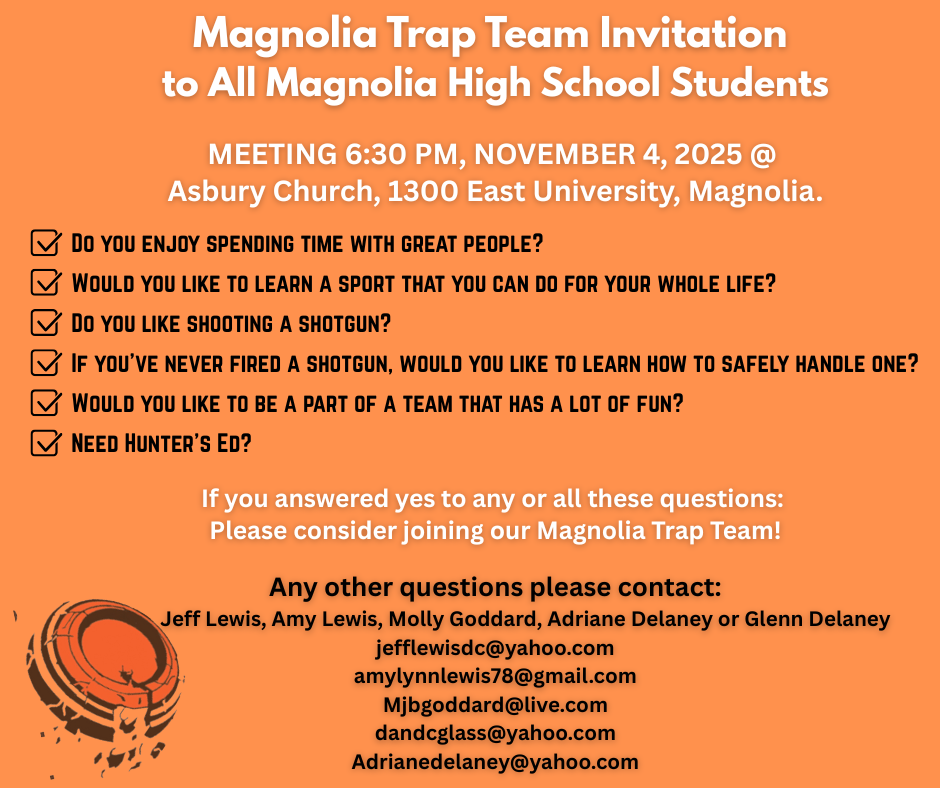 Magnolia Trap Team Meeting Information