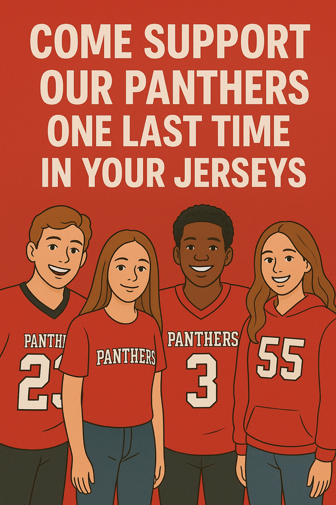 Show your Panther Spirit in your favorite team jersey!