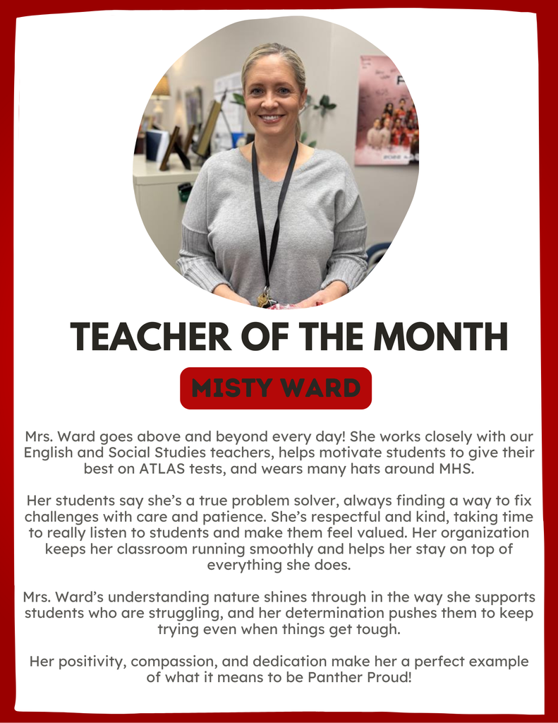November Teacher of the Month