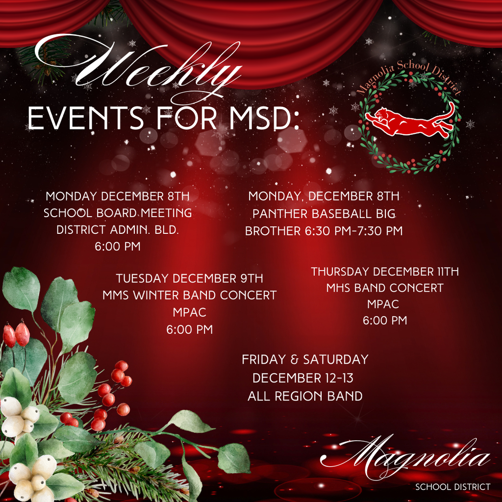 weekly whats happenings 